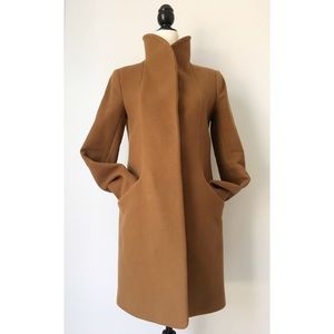 Wilfred Caramel ‘Cigar’ Wool Cashmere Cocoon Coat